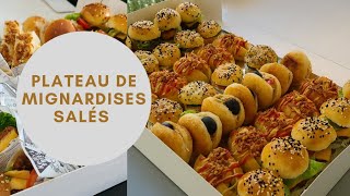 Plateau de mignardises salées pour vos événements pour 10 personnes [upl. by Lerat]