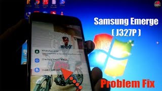 Samsung Emerge J327P Invalid SimNo Signal Fixed [upl. by Novyad]