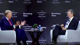 PATRIOTICALLY Trump DEFENDS CHAOS Jan 6 was PEACEFUL Transfer of Power  Bloomberg Interview [upl. by Dagny766]