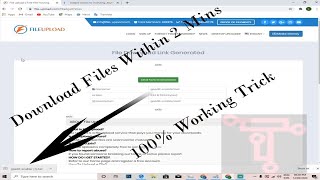 How To Download From FileUploadcom And UpLoadIo [upl. by Gusella]