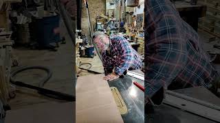 quotWARNINGquot cutting thin plywood on a table saw woodworking carpentrytool tablesaw safetyfirst [upl. by Suirada]