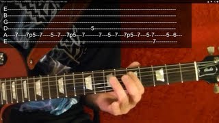 MASTER OF PUPPETS Solo by Metallica  Guitar Lesson  6 of 9 [upl. by Sihonn563]