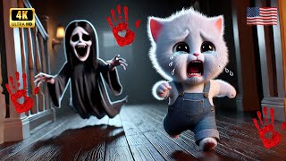 🔥Orphaned Kitten Chased by a Ghost – An Unbelievable Twist🔥cat ai catlover catvideos cutecat [upl. by Luiza]