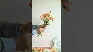 wedding bouquet making tutorial [upl. by Asillam111]