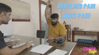 Treatment for knee shoulder pain at healing edge Dr Showkat khan Healing Edge wellness centre [upl. by Ennovehs]