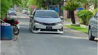 Toyota Corolla Grande Modified projectE170 Air suspension Multan 🇵🇰foryou viralvideo [upl. by Katzir663]