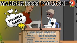 MANGER 1000 POISSON  DESSIN ANIME CONGOLAIS [upl. by Runck]