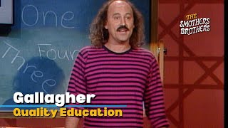 Gallagher  Quality Education  The New Smothers Brothers Comedy Hour [upl. by Othilie]