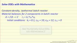 Numerically Solve ODEs with Mathematica 1 [upl. by Lovash]