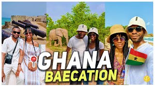 GHANA BAECATION VLOG 2024 📍 Accra 📍 Cape Coast Castle 📍 Mole National Park 📍 Safari etc [upl. by Epoh793]