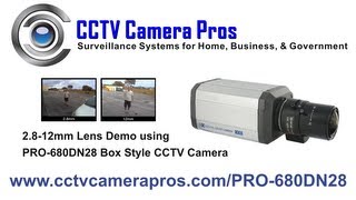 2812mm Varifocal Lens Box CCTV Security Camera [upl. by Zischke]