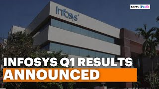 Infosys Q1 Results Announced Infosys Ups FY25 Operating Margin Guidance [upl. by Eemia]