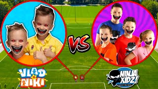 Drone Catches VLAD AND NIKI VS NINJA KIDZ AT HAUNTED SCHOOL NINJA KIDZ TV IN REAL LIFE [upl. by Derna254]