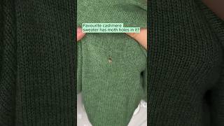 Invisible mending before and after magic🪡💫repair cashmere mending sewing [upl. by Merrill]