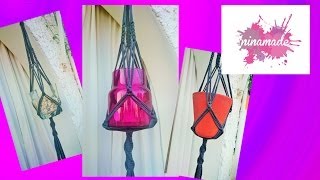 DIY Macramé suspendu pour déco avec du trapillo [upl. by Shull]