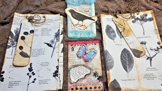 Junk Journal  Using Up Book Pages Ep 27  Easy Paper Bags The Baglet and the Grocery Bag [upl. by Dallman]