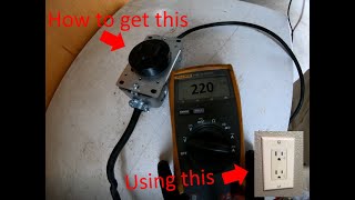 Make a 220v outlet using 110v How To [upl. by Lammond]