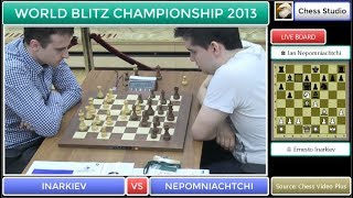 INARKIEV VS NEPOMNIACHTCHI  WORLD BLITZ CHAMPIONSHIP 2013 [upl. by Atis]