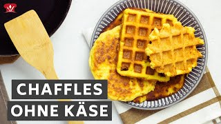 Chaffles OHNE Mozzarella 🧇  KETO Waffel Grundrezept  ohne Milchprodukte [upl. by Emelia]