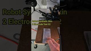 Robot Synthetic Skin 2 Electrodes Test Hand MPR121 Arduino Raspberry pi [upl. by Ees]