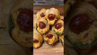 Jalapeño poppers pigs in a blanket Recipe on my website theninjacuecom pigsinablanket [upl. by Calesta677]