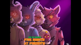 FNAF movie poster speedpaint [upl. by Orvas473]