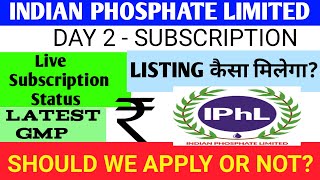 Indian Phosphates Ipo 🔴Indian Phosphate Ipo Review 🔴Indian Phosphate Limited Ipo Gmp Today 🔴Iphl Ipo [upl. by Orlando]