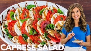 Easy Caprese Salad Recipe with Balsamic Glaze [upl. by Aled391]