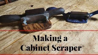 How to Make a Cabinet Scraper Like a Stanley 80 or 81 From White Oak and Walnut [upl. by Noryak]