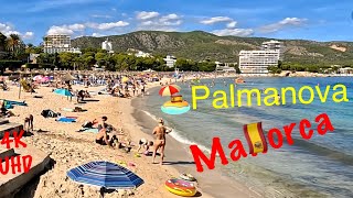 Beach Walk🏖️Palmanova Mallorca 📷4K UHD [upl. by Edith595]