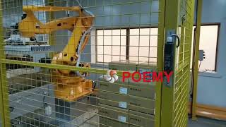 how is a palletizer works this videos will show us [upl. by Airrat]