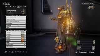 warframe 4th skin HARROW PRIME fashion frame detailed [upl. by Jarin]