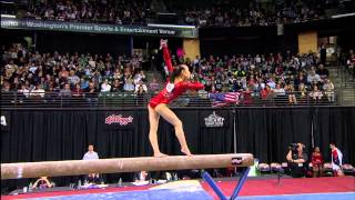 Katelyn Ohashi  Beam  2012 Kelloggs Pacific Rim Championships [upl. by Attevroc]