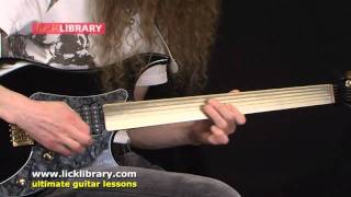 Guthrie Govan Fretless Guitar Solo  Jam One  Licklibrary [upl. by Veleda]