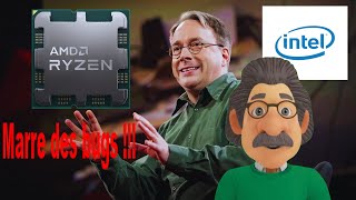 Linux Linus Torvalds en a marre du matériel buggé dIntel et AMD [upl. by Sims]