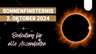 Sonnenfinsternis am 2 Oktober  Bedeutung für alle Aszendenten [upl. by Malachy]