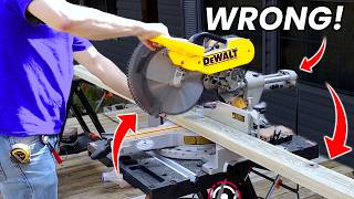 99 of Beginners Dont Know These Miter Saw Mistakes to Avoid [upl. by Ayiak954]