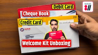 Kotak 811 Welcome Kit Unboxing  Kotak 811 Debit Card  Kotak Mahindra Bank Welcome Kit Unboxing [upl. by Ernesta702]