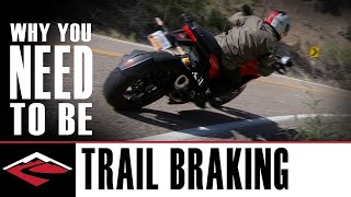 Why You Need to Be Trail Braking  Motorcycle Trail Braking Explained [upl. by Deborath369]