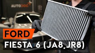 How to change pollen filter  cabin filter on FORD FIESTA JA8 TUTORIAL AUTODOC [upl. by Htebezile]