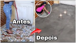 FAÇA VOCÊ MESMO CIMENTO QUEIMADO CASEIRO TUTORIAL diy [upl. by Clement]