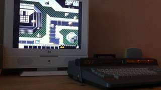 MSX Armored Scrum Object ASO Remake  Playing on a MSX TurboR with Moonsound Cartridge [upl. by Leventhal]