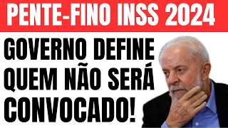 INSS GOVERNO DEFINE QUEM ESTA LIVRE DO PENTE FINO 2024 [upl. by Ecyaj774]