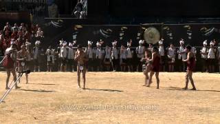 Yimchunger Naga tribes playing traditional Spintop Games [upl. by Annatnas]