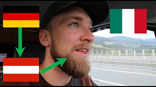 driving from Germany to Austria to Italy by Van  Stuttgart to Innsbruck to Bolzano [upl. by Eedolem195]