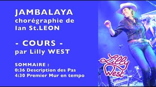 COURS JAMBALAYA de Ian ST LEON enseignée par Lilly WEST [upl. by Nicky652]