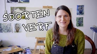 🎨 Olieverf vs acrylverf vs aquarel  Verfsoorten  mijn ervaringen  Robin Rozendal [upl. by Leunamnauj]