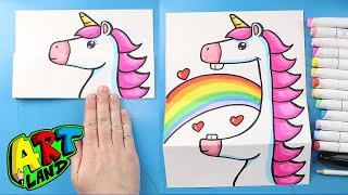 How to Drawa Unicorn Surprise Fold [upl. by Enaywd]