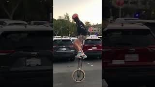 Giraffe Unicycle Freemount [upl. by Sidonius754]