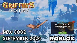 Roblox Griffins Destiny New Code September 2024 [upl. by Ykcul143]